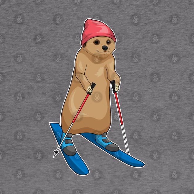 Meerkat Skier Ski by Markus Schnabel